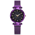 Relógio Magnético Feminino Céu Estrelado - Fashion Watch relógio 023 AmploTech Roxo 